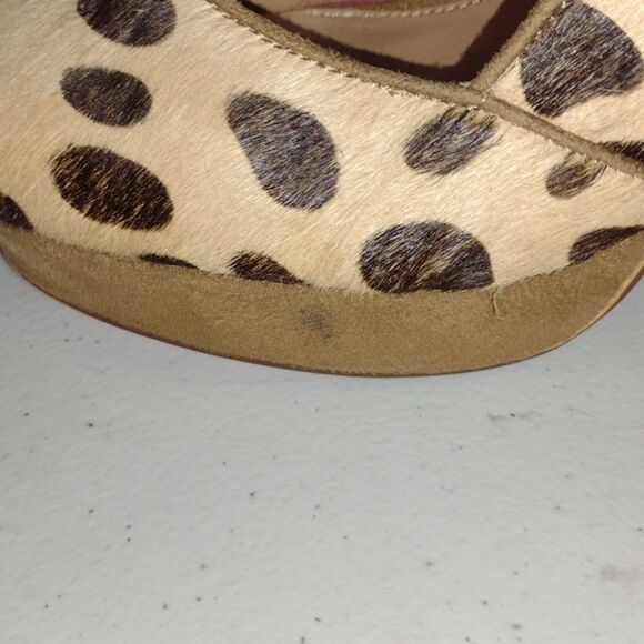 Chinese laundry leopard cheetah animal print w platforms high heel - Picture 9 of 14